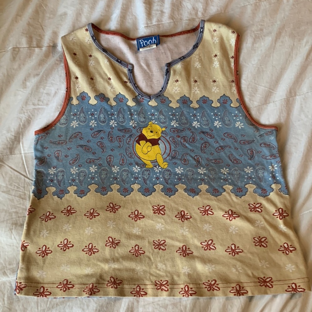 Disney Pooh Sleeveless Top Large